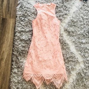 Peach Bodycon Dress